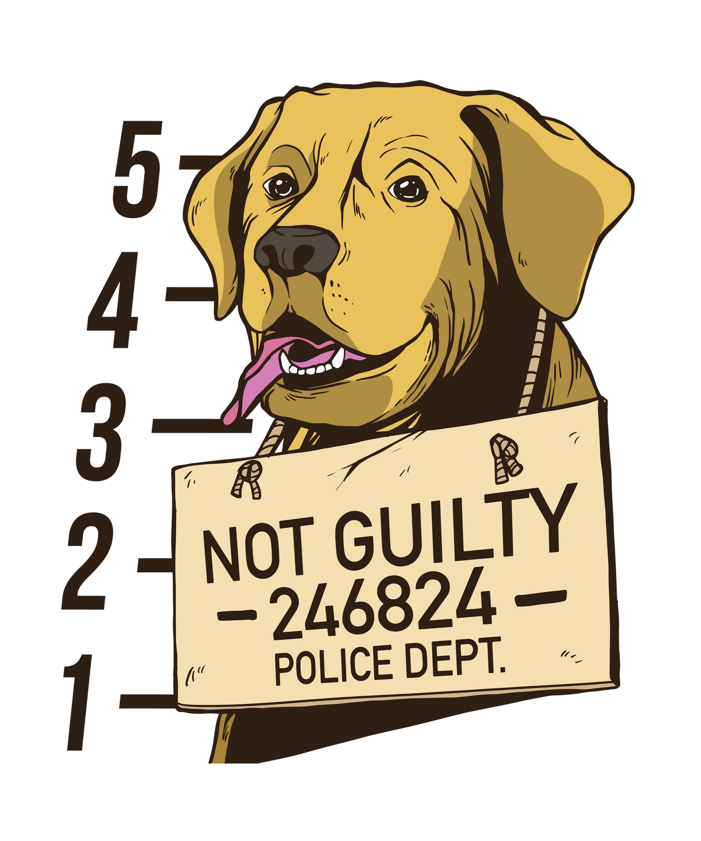 K-9 Mugshot Sticker