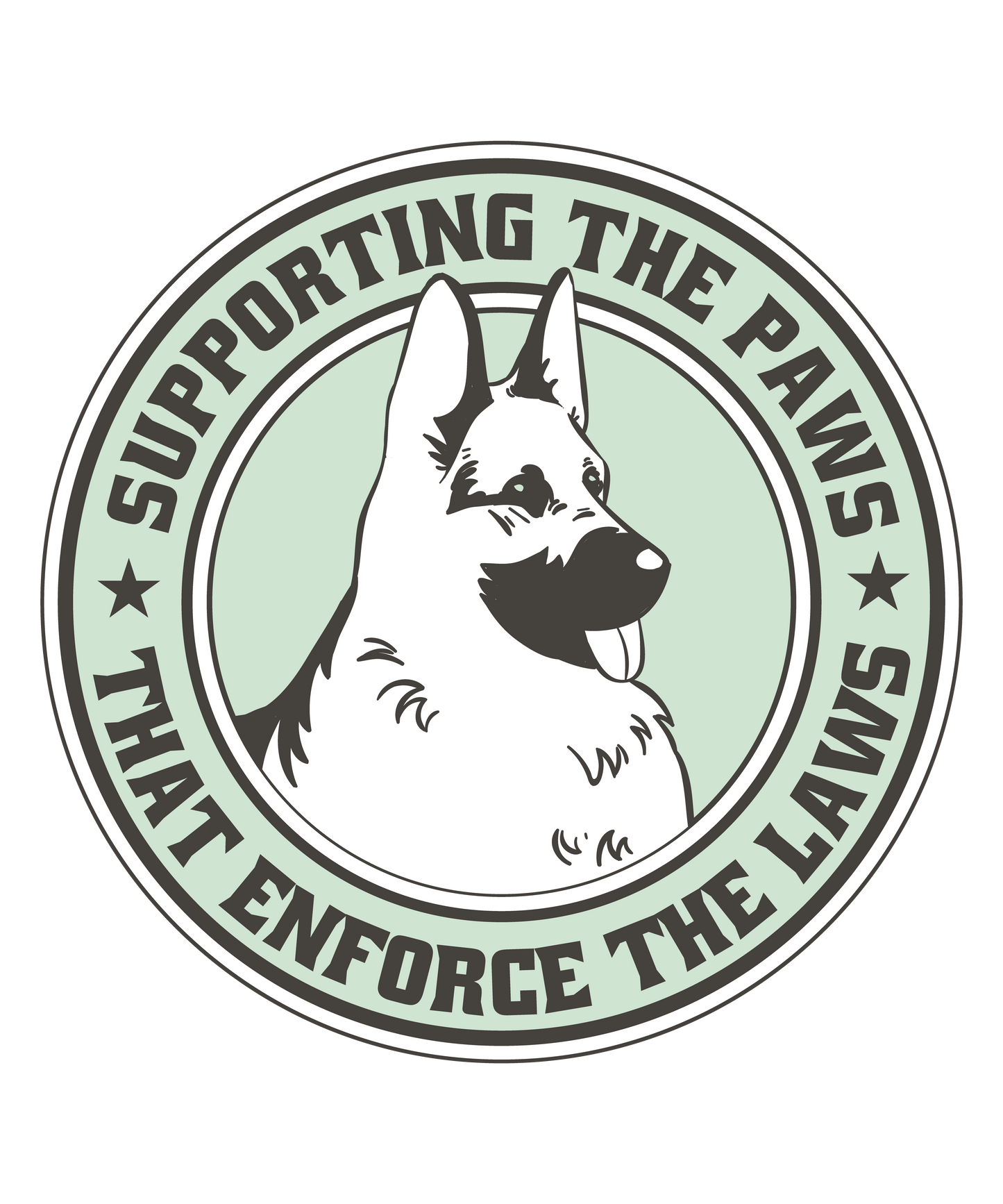 Paws That Enforce Laws K-9 Sticker