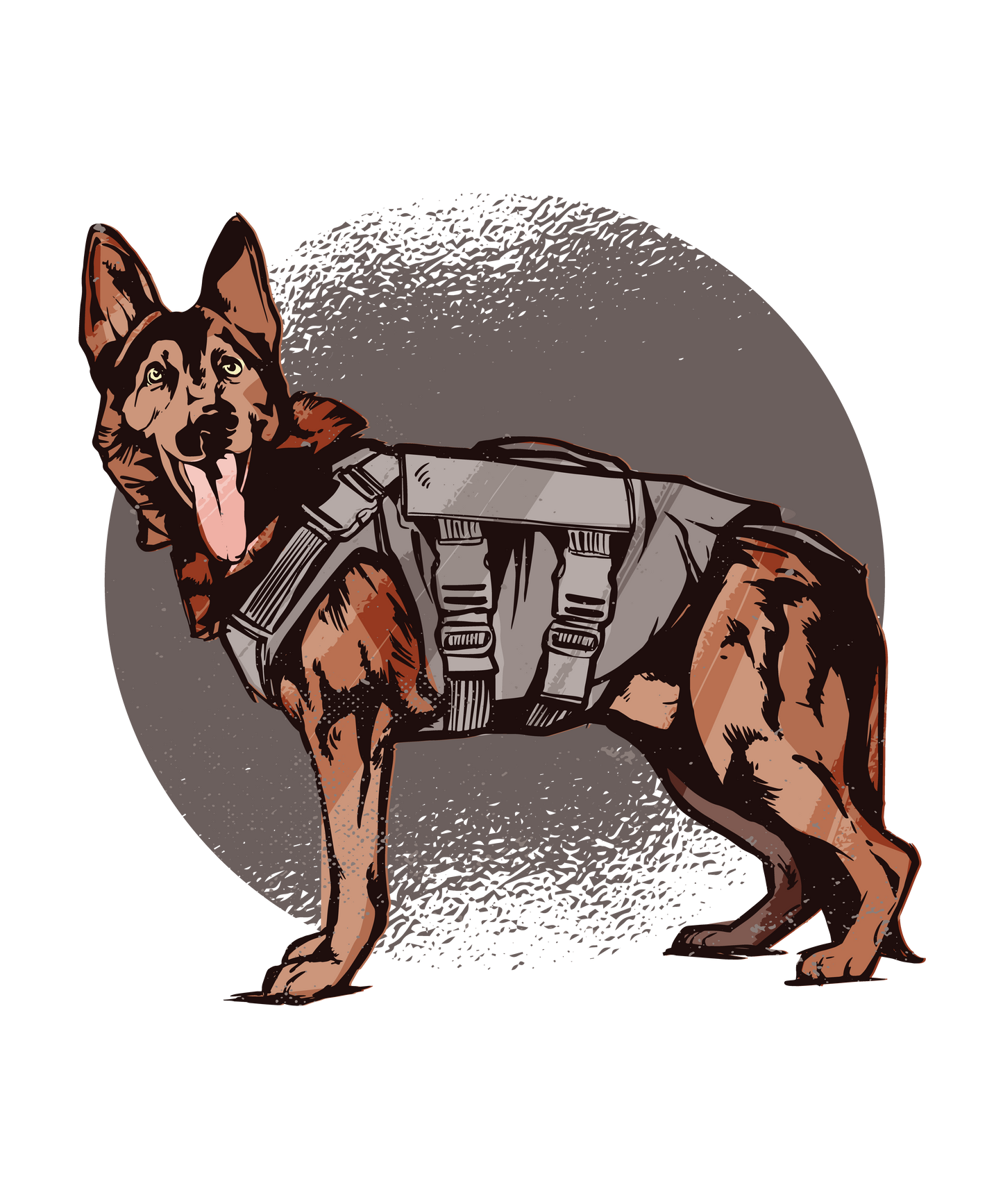 German Shepard K-9 Sticker