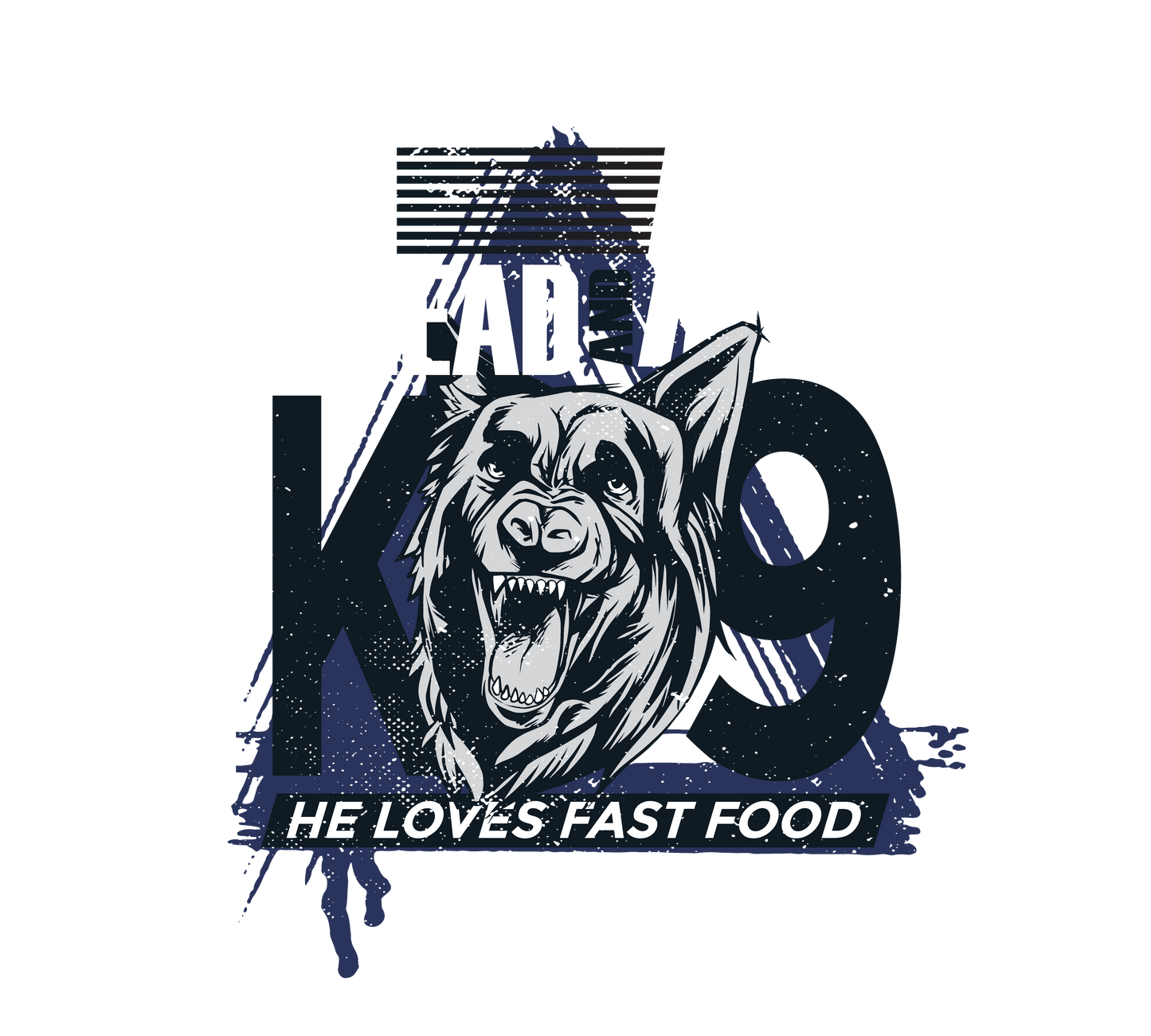 Go Ahead & Run, He Loves Fast Food Sticker