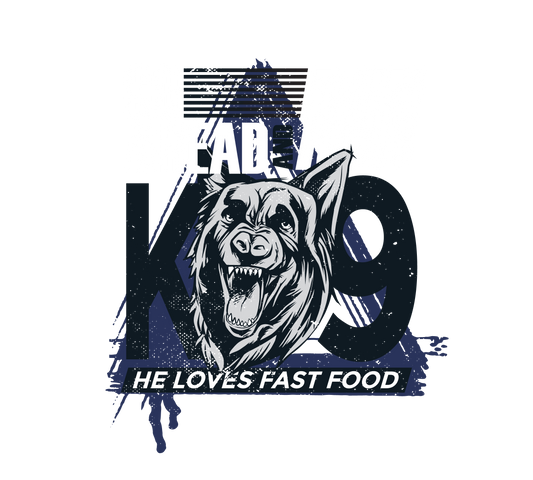 Go Ahead & Run, He Loves Fast Food Sticker