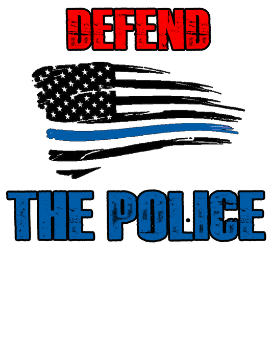 Defend The Police - Thin Blue Line Sticker