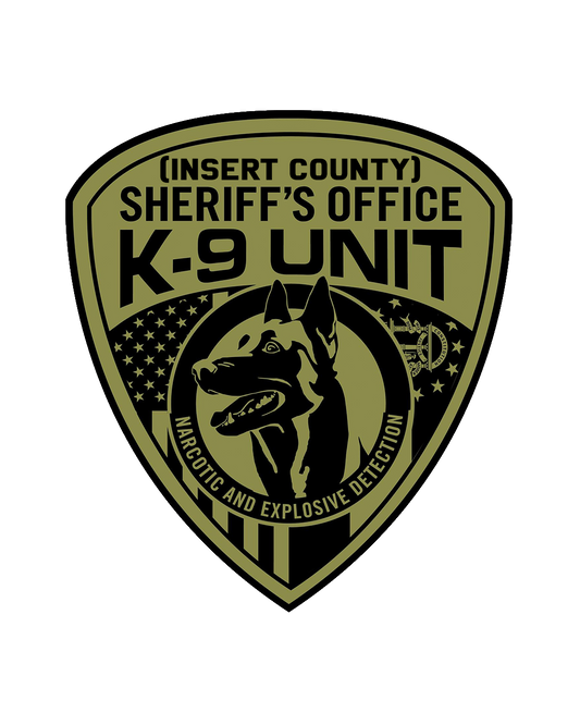 Sheriff's Office K-9 Unit Customizable Sticker