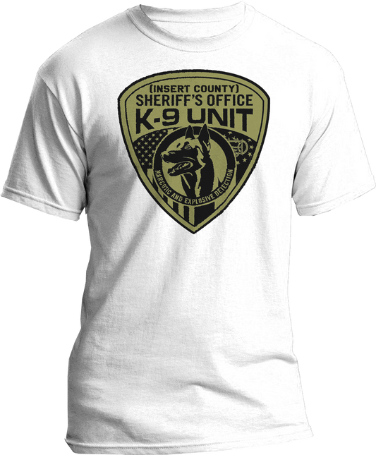 Sheriff's Office K-9 Unit Customizable T-Shirt